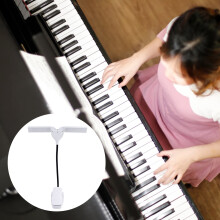 Pianolampe Lys Lys Roterbart Tastatur USB Lesestativ Hvit Svart Hjemmelamper Piano Oppreist Fleksibel