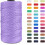 1.5mm x 656ft Polypropylene Macrame Cord, Twisted Rope String for Knitting, Crochet & Bag Making 1