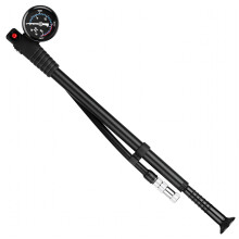 Shock Pump High Pressure 300 PSI Air Pump Presta Schrader Valve Mountain Road Bike Pump with Gauge for Front Fork and Rear Suspension Air Shocks