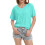 Γυναικεία Casual T-shirts με V λαιμόκοψη, κοντομάνικα, χαλαρή εφαρμογή, καλοκαιρινά, 1