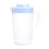 Pichet en plastique transparent avec couvercle 2,5 L 2
