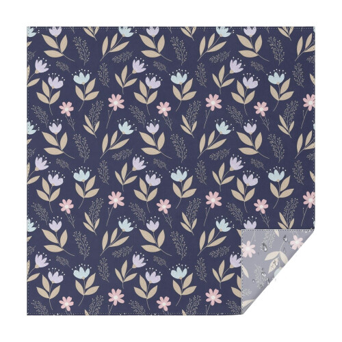 Τραπεζομάντιλο με floral εκτύπωση, αδιάβροχο, 60x60 ίντσες