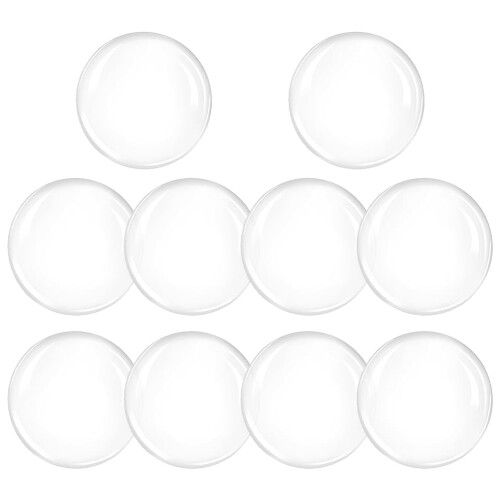 Abwaschbare Wandschutzpuffer, transparent, 10 Stück