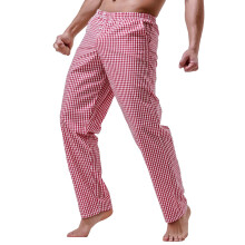 Pantalones de descanso de algodón a rayas para hombre UFOUND, cintura media