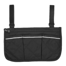 Pochette de rangement latérale pour fauteuil roulant, pochette suspendue à l'accoudoir du déambulateur, accessoire pratique pour fauteuil roulant