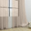 Khaki polyester halvtransparente gardiner 204 x 132 cm stanglomme 4