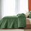 Olive Green King Quilt Set with 2 Shams 3