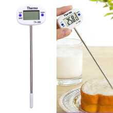 Digitales Truthahnthermometer, 180 drehbar, LCD-Display mit Sofortanzeige für Haushalt, Labor und Fabrik – kompatibel mit allen Öfen