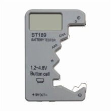 Battery Tester under $5! Digital Capacity Meter Multiple Battery Support Clear Display Portable Design For AA AAA 9V Batteries