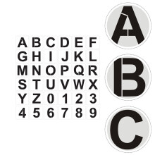 1Set Large Letter and Number Stencils for Painting Material