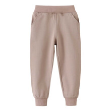 Ediodpoh meisjes lange broek in herfst/winterstijl, sportief, elastisch, kinderbroek, jongensbroek, meisjesbroek, koffiekleur, 1-2 jaar