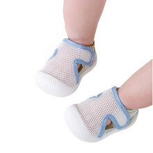 Kinderschoenen van mesh met ademende, zachte zool voor baby's en peuters (21-25 maanden) voor de zomer, geschikt om te leren lopen.