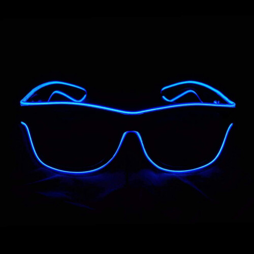 Occhiali LED Neon EL Wire Light-Up Eyewear4Modes