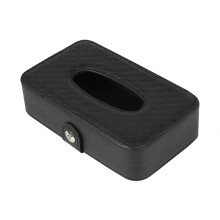 Lot de 2 porte-mouchoirs de voiture, boîte à mouchoirs suspendue, accessoire de voiture en cuir de qualité supérieure.