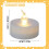Bougies chauffe-plat LED vacillantes de 3,8 cm 4