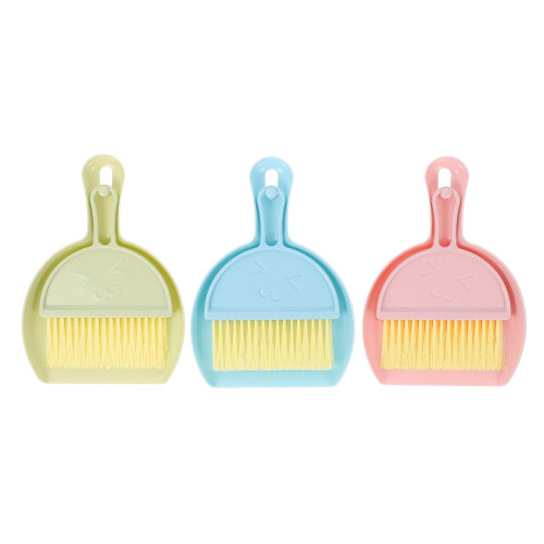 Ensemble mini balai et pelle pour petits animaux de compagnie (3 pièces)