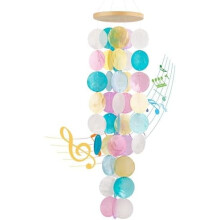 Carillons éoliens artisanaux en coquillages de Capiz pour l'extérieur – Décoration intérieure/extérieure de style côtier, cadeau de jardin