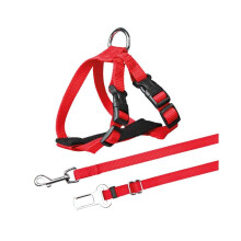 TRIXIE Car Harness For Cats, 20-50 cm/15 mm, Red