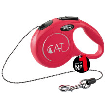 Flexi - CL00C3-251 -R Cat -20 - Leave for dogs - Board of Cat - New Classic Cat Xs Cord 3 m, Red