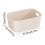 Home Storage Bins,White Plastic Organizer Baskets for Closet Drawer Desktop Shelf Box 3