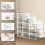 Stapelbare schoenenorganizer van transparant plastic, 12 stuks 3