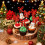 Kerstcupcakeversieringen met rode strikjes (24 stuks) 1