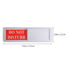 Homoyoyo 2Pcs Magnetic Slider Privacy Door Signs Silver Do Not Disturb Office Indicator