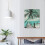 Teal Canvas Wall Art Ocean Lighthouse Palm Tree Surfboard 4