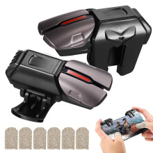 1 paire de gâchettes de jeu pour manettes de téléphone portable avec 3 paires de protège-doigts.