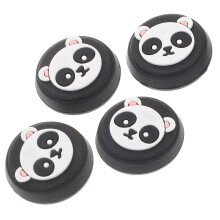 Lot de 4 protections de joystick en silicone, motif panda, pour un meilleur contrôle et compatibles PS5.