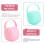 Lidded Soother Case Assorted Color PP Material for Travel and Outdoor Use2Pcs 7