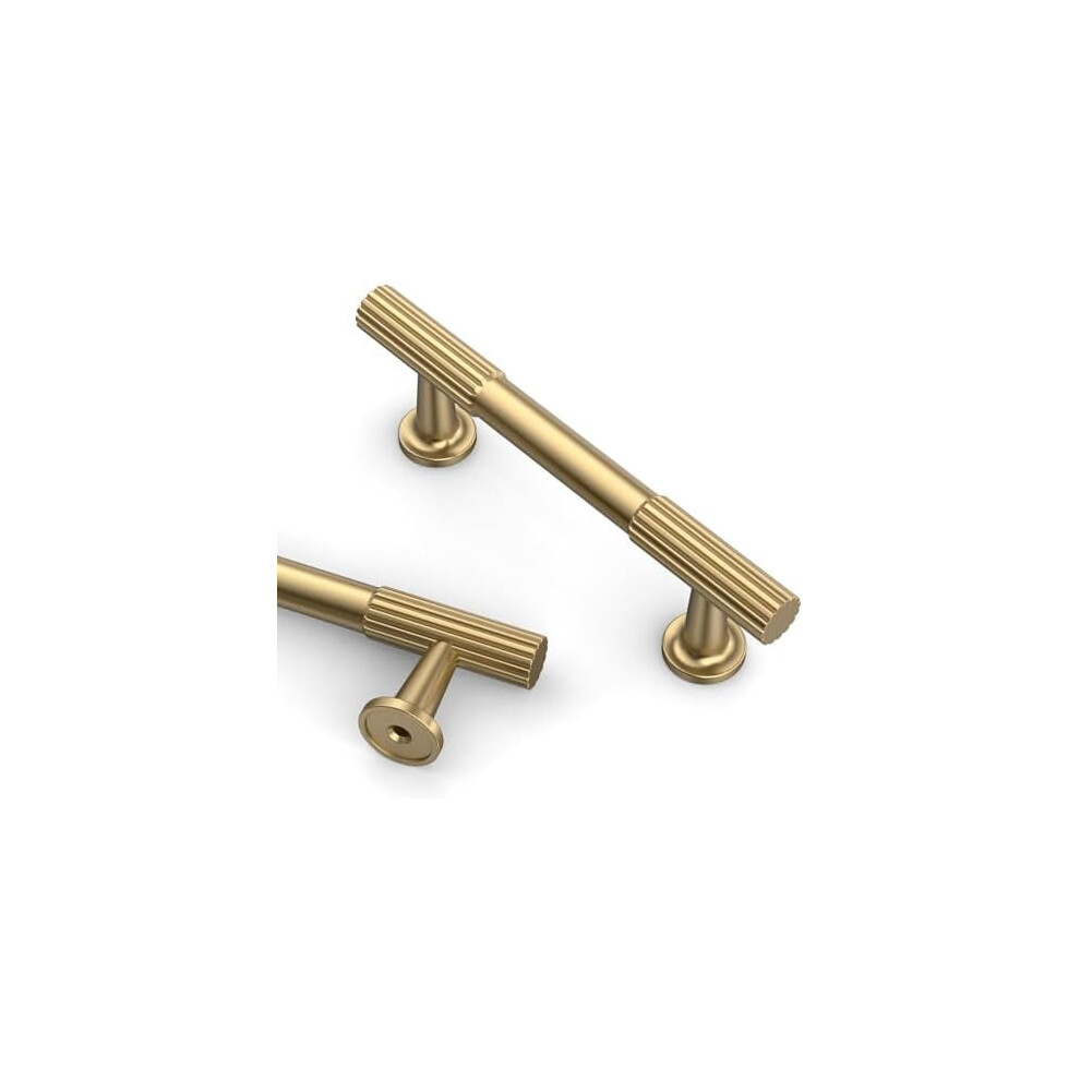 10 Pack 3 Inch(76Mm) Champagne Bronze Cabinet Pulls Kitchen Cabinet Handles, Cabinet Pulls Kitchen Cabinet Hardware For Cupboard Drawer Pulls 9558633759686