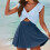 Γυναικεία Μαγιό με V-Neck και Σλιπ 2