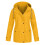 Imperméable femme uni grande taille à capuche coupe-vent en solde 1