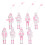 8 Pcs Nutcracker Adornment Nutcracker Christmas Ornaments Nutcracker Ornaments Nutcracker Pendant Pink 9.00X3.00X0.20CM 1