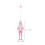 8 Pcs Nutcracker Adornment Nutcracker Christmas Ornaments Nutcracker Ornaments Nutcracker Pendant Pink 9.00X3.00X0.20CM 6
