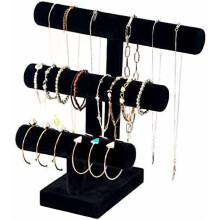 Présentoir à bracelets en forme de T, organisateur de bracelets, présentoir à bijoux, organisateur pour colliers, bracelets, chouchous et montres