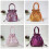 Bolsa saco feminina de seda bordada com cordão 1