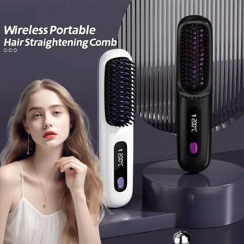 Numoya Go Brush Pro2025 – Φορητή επαναφορτιζόμενη βούρτσα ισιώματος μαλλιών για ταξίδια 1