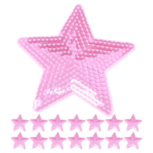 15 τεμάχια Glitter Sequin Star Patches για ρούχα, μπουφάν, τζιν - Κεντημένα αυτοκόλλητα με