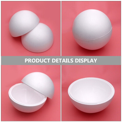 Polystyrene Foam Hollow Ball 25.00X25.00X25.00CM White 2