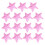 15 τεμάχια Glitter Sequin Star Patches για ρούχα, μπουφάν, τζιν - Κεντημένα αυτοκόλλητα με 7