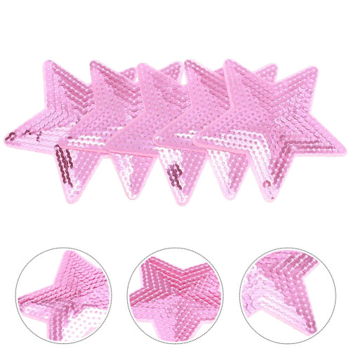 15 τεμάχια Glitter Sequin Star Patches για ρούχα, μπουφάν, τζιν - Κεντημένα αυτοκόλλητα με 1