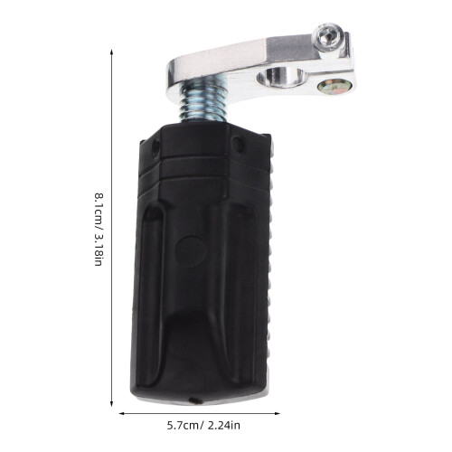 Black Motorcycle Front Foot Pegs Pair for Mini Motorcycle 1