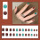 Curve Life Nails – Ρετρό κοντά ψεύτικα νύχια, καθαρό μπλε μονόχρωμο με κόλλα 2ml, κιτ 2