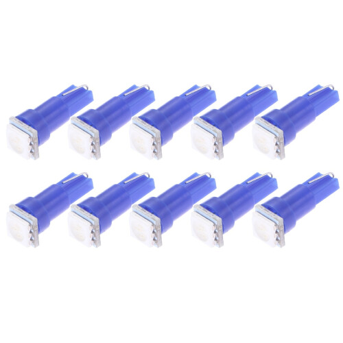WORGEOUS10 pezzi Luci interne per auto 194 LED Lampadina targa per blu