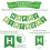 Faixa de aniversário verde com texto branco (1 unidade) 5