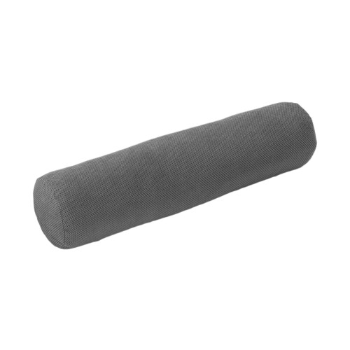 Travesseiro redondo de veludo cinza para dormir de lado, 60 x 15 cm (23,6 x 5,9 polegadas). 1