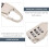HINTRMENT Password Lock Silver 6Pcs 2.2X0.8X0.3In 4