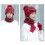 4PCS Γυναικείο καπέλο Beanie Knit με επένδυση από φλις, Σετ μάσκας χειμωνιάτικου κασκόλ, 2